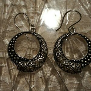 STERLING SILVER OPENWORK EARRINGS